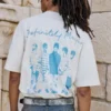 Kastig geschnittenes, schweres Oasis-Grafik-T-Shirt Kastig geschnittenes, schweres Oasis-Grafik-T-Shirt