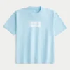 Kastig geschnittenes, schweres Oasis-Grafik-T-Shirt Kastig geschnittenes, schweres Oasis-Grafik-T-Shirt