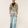 Kastiger, flauschiger Cardigan