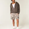Kastiger Hoodie mit Reißverschluss