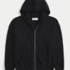 Kastiger Hoodie mit Reißverschluss Kastiger Hoodie mit Reißverschluss