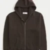 Kastiger Hoodie mit Reißverschluss Kastiger Hoodie mit Reißverschluss