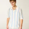 Kastiger Kurzarm-Pullover-Polo Kastiger Kurzarm-Pullover-Polo
