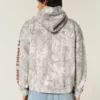 Kastiger Zip-Up-Hoodie mit Florida State University-Grafik und Camouflage-Muster Kastiger Zip-Up-Hoodie mit Florida State University-Grafik und Camouflage-Muster