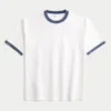 Kastiges Crew-T-Shirt aus schwerer Baumwolle Kastiges Crew-T-Shirt aus schwerer Baumwolle