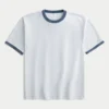 Kastiges Crew-T-Shirt aus schwerer Baumwolle Kastiges Crew-T-Shirt aus schwerer Baumwolle