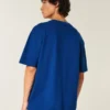 Kastiges Crew-T-Shirt aus schwerer Baumwolle Kastiges Crew-T-Shirt aus schwerer Baumwolle