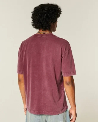 Kastiges Crew-T-Shirt aus schwerer Baumwolle Kastiges Crew-T-Shirt aus schwerer Baumwolle