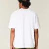 Kastiges Crew-T-Shirt aus schwerer Baumwolle Kastiges Crew-T-Shirt aus schwerer Baumwolle