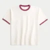 Kastiges Crew-T-Shirt aus schwerer Baumwolle Kastiges Crew-T-Shirt aus schwerer Baumwolle