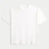 Kastiges Crew-T-Shirt aus schwerer Baumwolle Kastiges Crew-T-Shirt aus schwerer Baumwolle