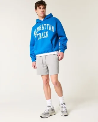 Kühle Fleece-Shorts in mittlerer Länge