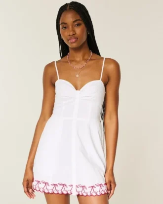 Knopf-Minikleid Knopf-Minikleid