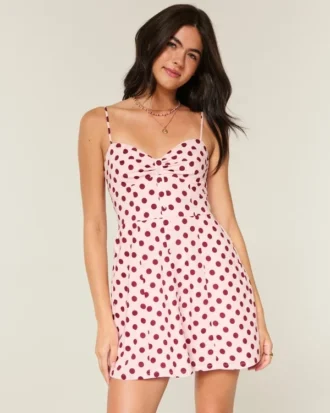 Knopf-Minikleid Knopf-Minikleid