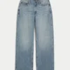 Kurvige High-Rise-Baggy-Jeans in mittlerer Waschung Kurvige High-Rise-Baggy-Jeans in mittlerer Waschung