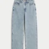Kurvige High-Rise-Baggy-Jeans in mittlerer Waschung Kurvige High-Rise-Baggy-Jeans in mittlerer Waschung
