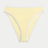 Kurviger, hoch geschnittener Bikini-Slip mit geripptem Cheeky-Schnitt
