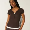 Kurzarm-Y2K-Henley Kurzarm-Y2K-Henley