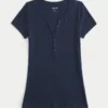 Kurzarm-Y2K-Henley Kurzarm-Y2K-Henley