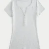 Kurzarm-Y2K-Henley Kurzarm-Y2K-Henley