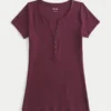 Kurzarm-Y2K-Henley Kurzarm-Y2K-Henley