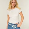 Kurzärmeliges Baby-T-Shirt mit Reh-Print