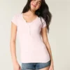 Kurzärmeliges Henley-Shirt Kurzärmeliges Henley-Shirt