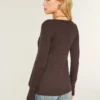 Langärmelige Flyaway Babydoll-Strickjacke