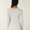 Langärmeliger Babydoll-Pullover mit quadratischem Ausschnitt Langärmeliger Babydoll-Pullover mit quadratischem Ausschnitt