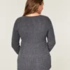 Langärmeliges Babydoll mit quadratischem Ausschnitt Langärmeliges Babydoll mit quadratischem Ausschnitt
