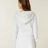 Langärmeliges Fleecekleid mit Kapuze Langärmeliges Fleecekleid mit Kapuze