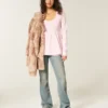 Langärmeliges Henley-Babydoll-Oberteil Langärmeliges Henley-Babydoll-Oberteil