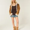 Langärmeliges Henley-Babydoll-Oberteil Langärmeliges Henley-Babydoll-Oberteil