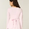Langärmeliges Henley-Babydoll-Oberteil Langärmeliges Henley-Babydoll-Oberteil