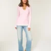 Langärmeliges Henley-Shirt mit Kapuze