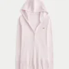 Langärmeliges Henley-Shirt mit Kapuze
