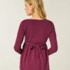 Langärmliges Babydoll-Oberteil mit gerafftem Brustbereich Langärmliges Babydoll-Oberteil mit gerafftem Brustbereich