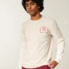 Langärmliges Lounge-T-Shirt mit Wolfskopf-Grafik Langärmliges Lounge-T-Shirt mit Wolfskopf-Grafik