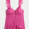 Leichtes Babydoll-Oberteil aus Chiffon