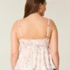 Leichtes Babydoll-Oberteil aus Chiffon