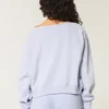 Leichtes Off-Shoulder-Sweatshirt mit NYC-Grafik Leichtes Off-Shoulder-Sweatshirt mit NYC-Grafik