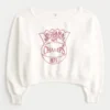 Leichtes, schulterfreies Sweatshirt mit Indiana University-Aufdruck Leichtes, schulterfreies Sweatshirt mit Indiana University-Aufdruck