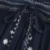 Leichtes, trägerloses Babydoll-Oberteil mit Stickerei Leichtes, trägerloses Babydoll-Oberteil mit Stickerei