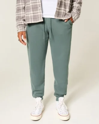 Locker geschnittene Jogginghose aus Rippfleece