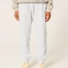 Locker geschnittene Jogginghose aus Rippfleece