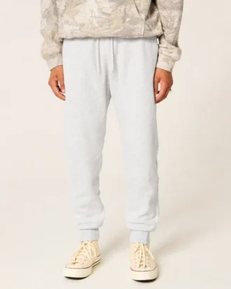 Locker geschnittene Jogginghose aus Rippfleece