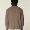 Locker geschnittener Pullover mit Grafikprint und Reißverschluss