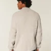 Locker geschnittener Pullover mit Grafikprint und Reißverschluss