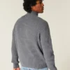 Locker geschnittener Sweater mit Grafik und Reißverschluss Locker geschnittener Sweater mit Grafik und Reißverschluss