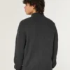 Locker sitzender Sweater mit Reißverschluss Locker sitzender Sweater mit Reißverschluss